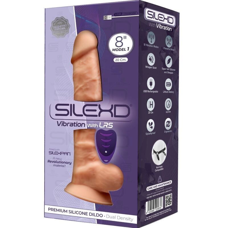 Silexd - Vibrateur Pénis Réaliste Silicone Premium Silexpan Télécommande 20 Cm Modèle 1 - Gabychou - Godes sans vibration