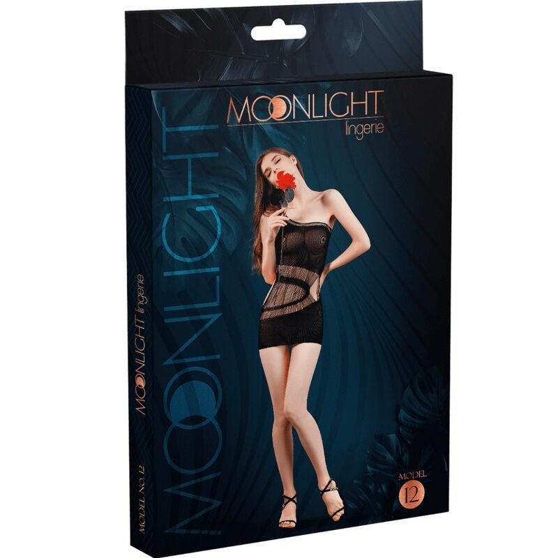 Moonlight - Robe Modèle 12 Noir Taille Unique - Gabychou - Lingerie épicée