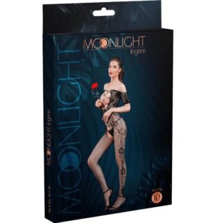 Moonlight - Bodystocking Modèle 10 Noir Taille Unique - Gabychou - Bodys sans entrejambe