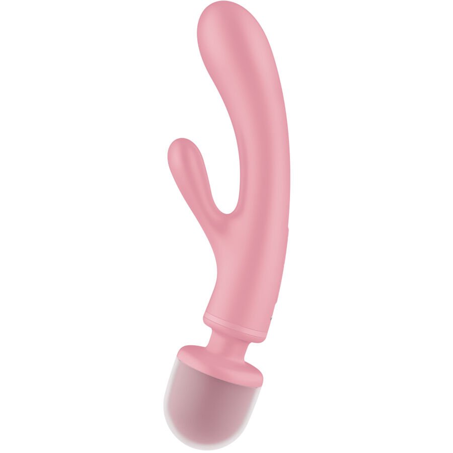 Satisfyer - Masseur Vibrateur Lapin Triple Lover Rose - Gabychou - Jouets pour femmes