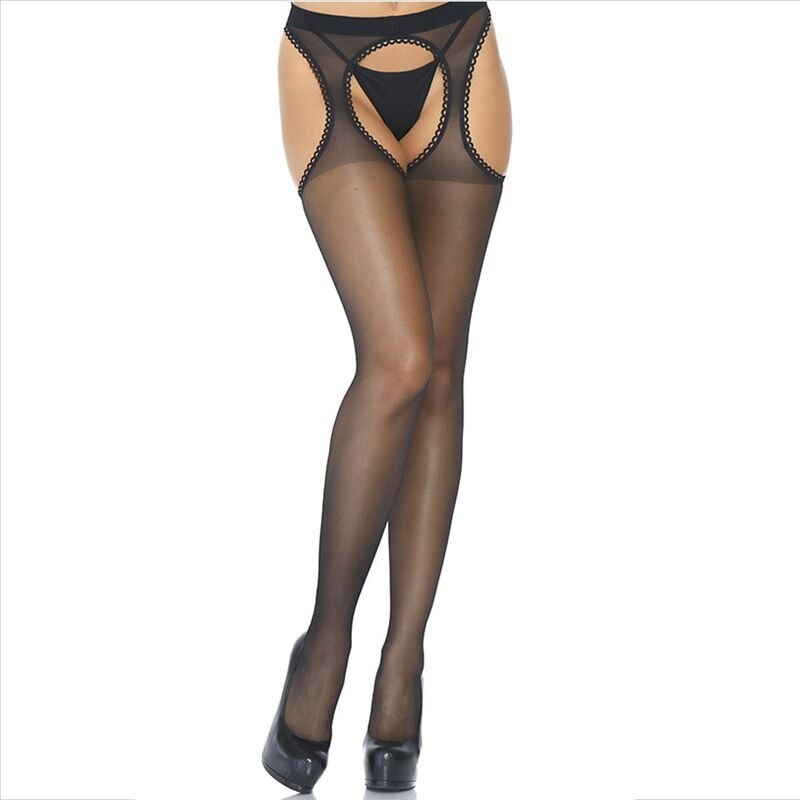 Leg Avenue – Bas Jarretière Transparents