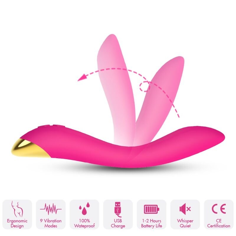 Armony - Vibrateur Multiposition Flamingo Fuchsia - Gabychou - Rotateurs vibrants