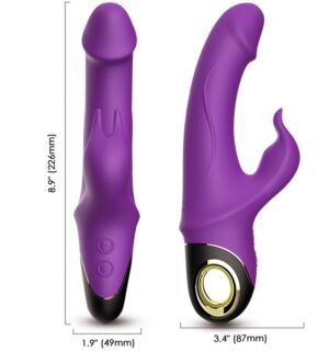 Armony - Dildo Vibrateur Lapin Rotateur Meteror Violet - Gabychou - Vibrateurs Rabbit