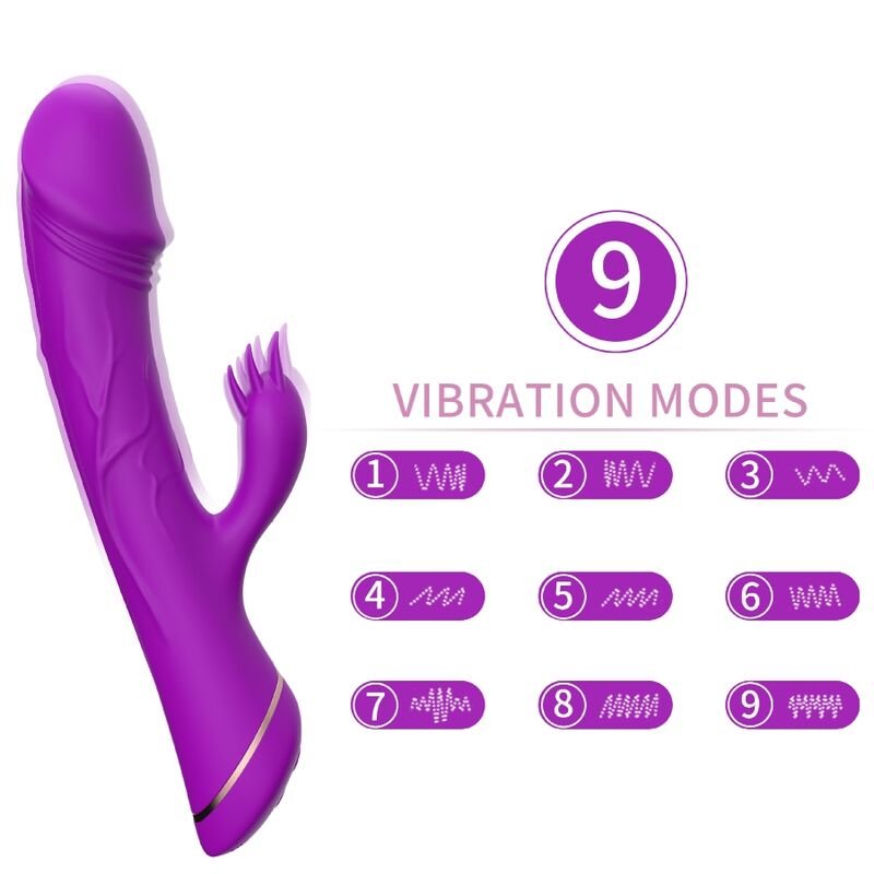 Armony – Gode Vibrateur Lapin en Silicone Violet