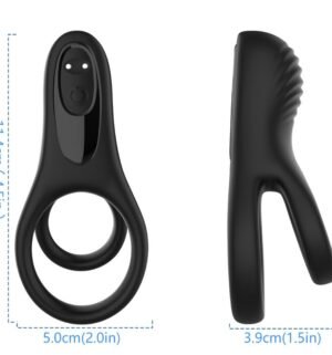 Armony - Vibrateur Double Anneau Noir - Gabychou - Accessoires Pénis