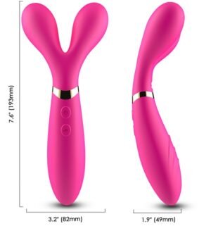 Armony - Vibrateur Double Tête Y-Wand Massage Fuchsia - Gabychou - Jouets pour femmes