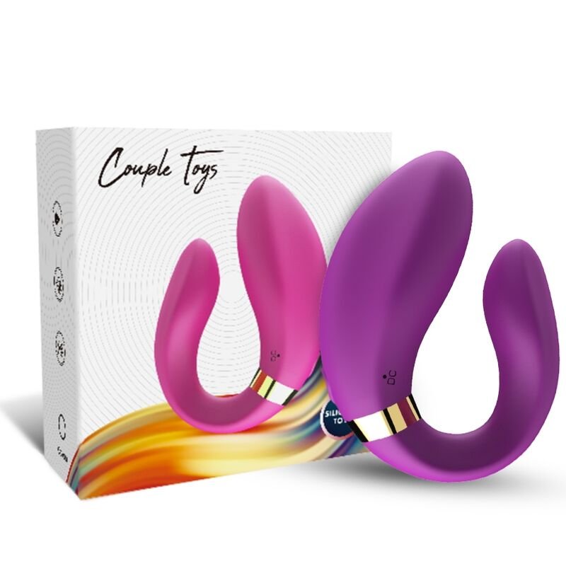Armony - Vibrateur Croissant Télécommande pour Couples Violet - Gabychou - Vibromasseur couple