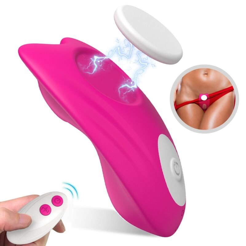 Armony – Culotte Papillon Vibrateur Portable avec Télécommande Rose