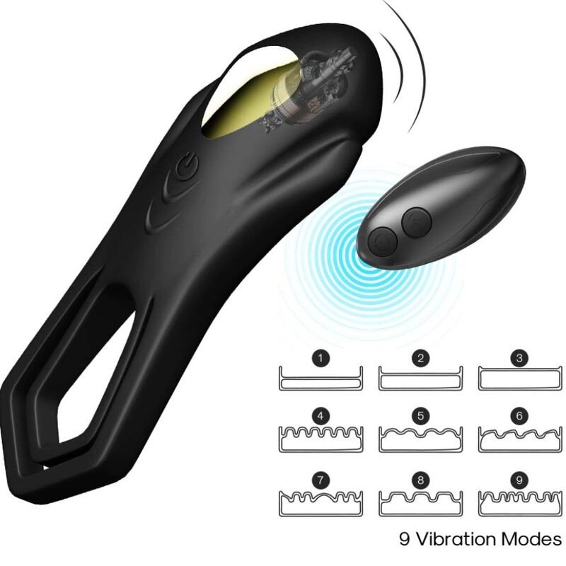 Armony – Double Anneau Vibrateur Roadster Noir avec Télécommande