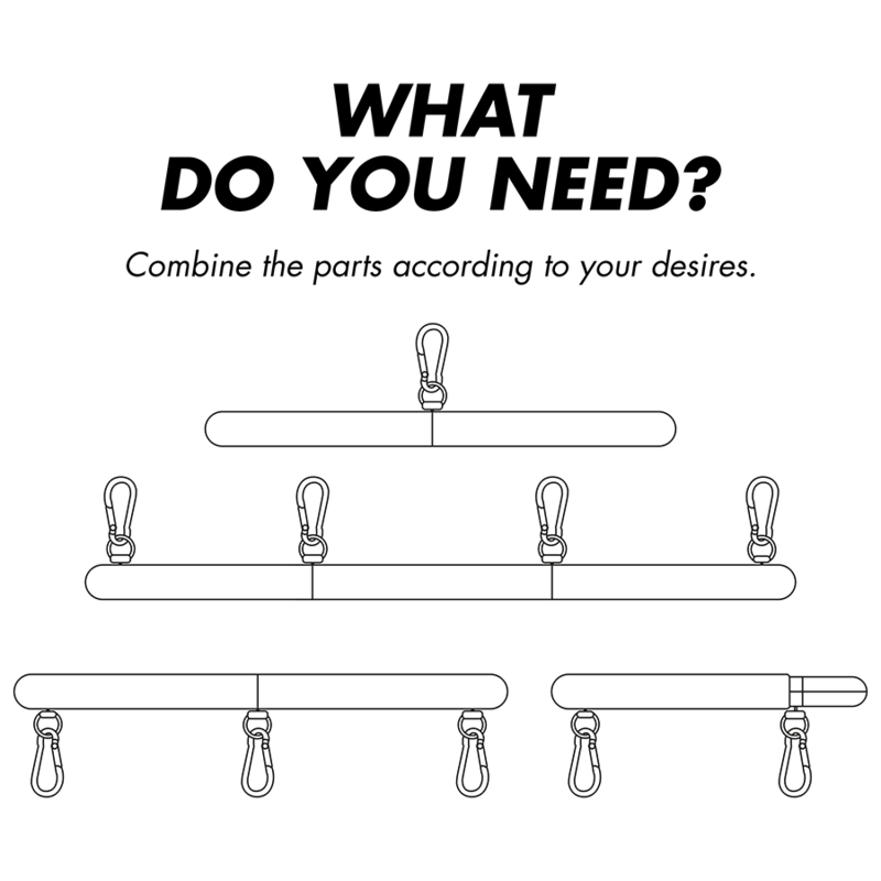 Fetish Submissive Bondage - Barre Séparateur Réglable 4 Pièces - Gabychou - Esclavage