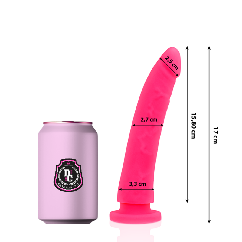 Delta Club - Gode Médical en Silicone Rose 17 cm - 3 cm - Gabychou - Godes ceinture