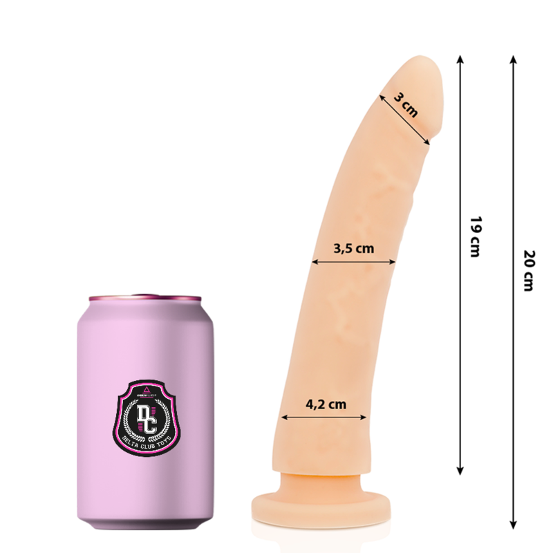 Delta Club – Gode Naturel en Silicone Médical 20 cm x 4 cm