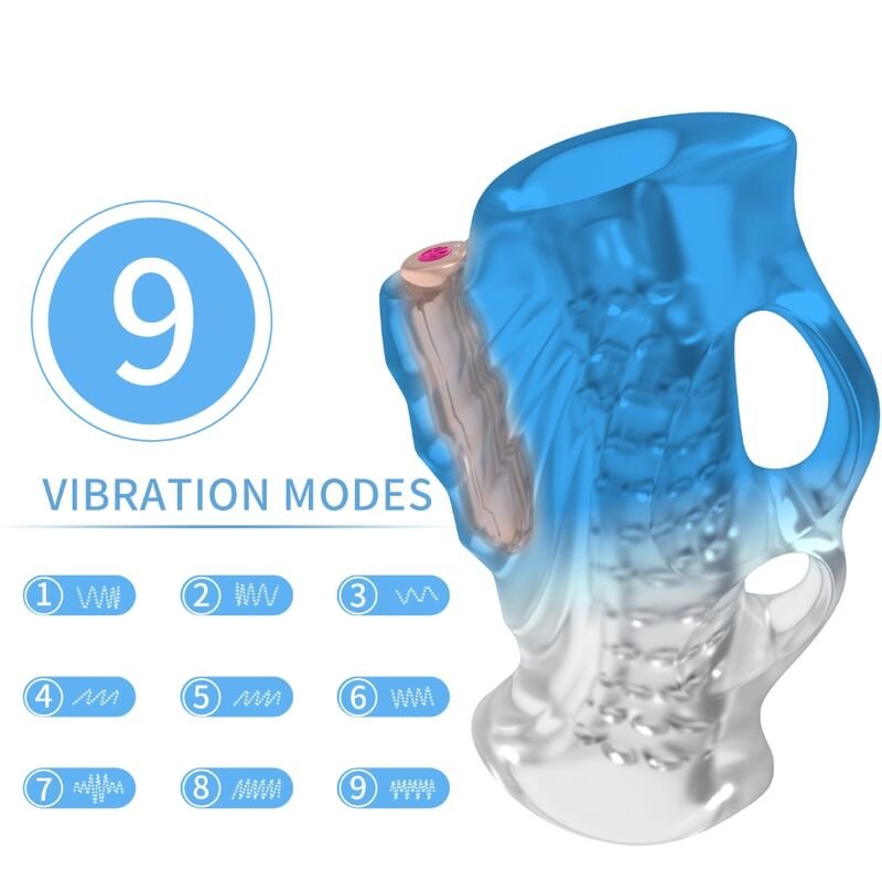 Armony – Masturbateur Doigt Vibrateur Bleu Gradient