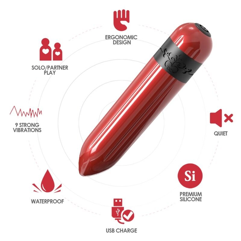 Armony - Vibrateur Bullet Rocket Télécommande Fuchsia - Gabychou - Balles vibrantes