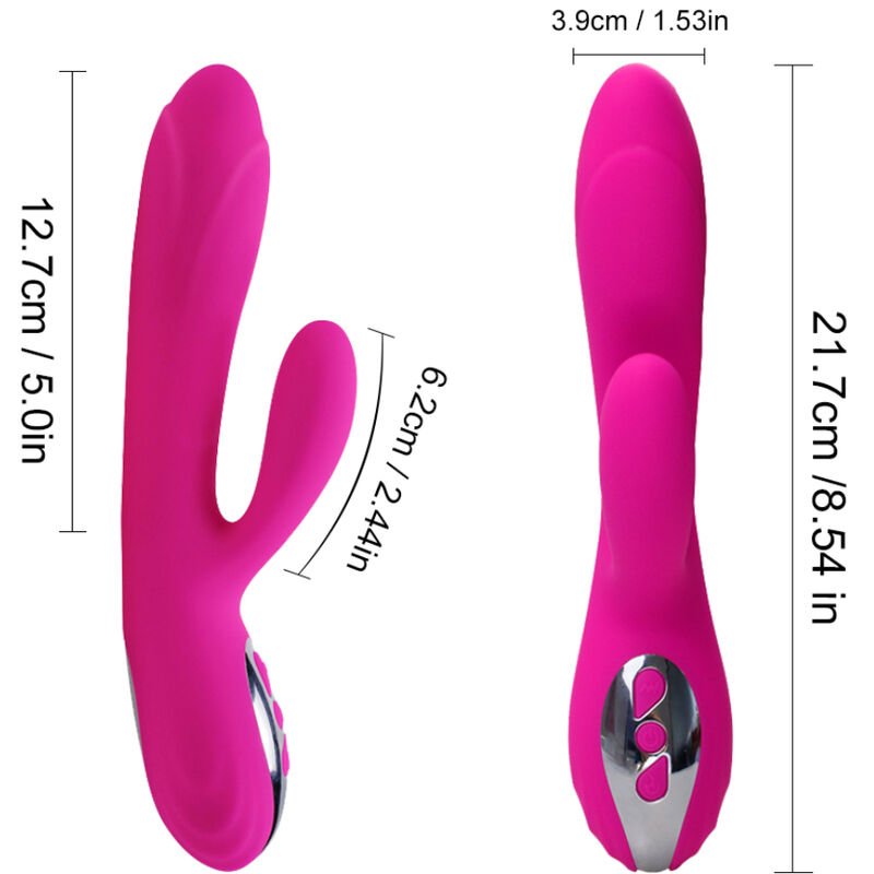 Armony - Vibrateur Stimulateur Flexible Effet Chaleur Fuchsia - Gabychou - Sextoys