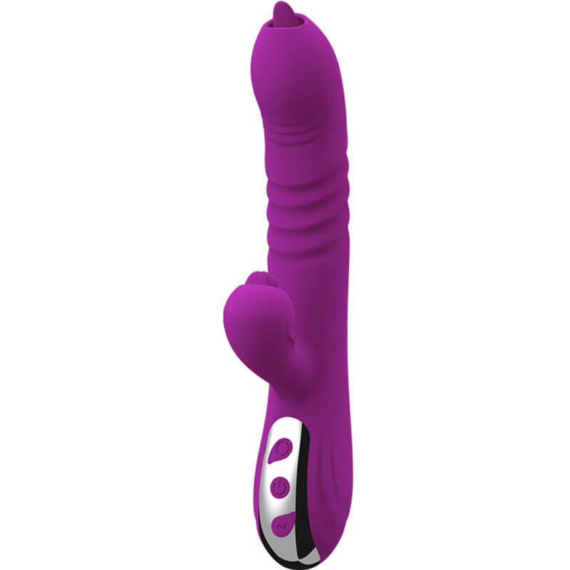 Armony - Vibrateur Multifonction Fairy Double Langue Effet Chaleur en Violet - Gabychou - Rotateurs vibrants