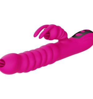 Armony - Vibrateur Multifonction Rabbit Double Langue avec Effet Chaleur, Fuchsia - Gabychou - Jouets pour femmes