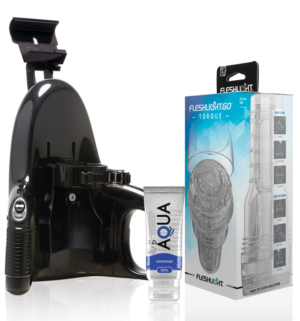 Fleshlight - Masturbateur Go Torque Ice avec Lancement Universel et Lubrifiant de Qualité Aqua 50ml - Gabychou - Jouets sexuels pour hommes