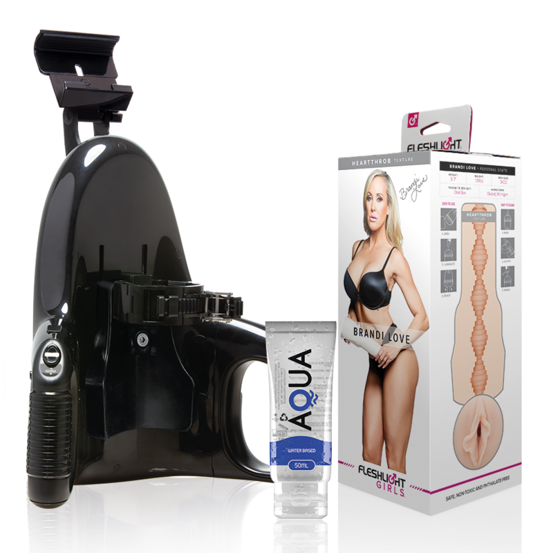 Fleshlight – Vagin de Brandi Love avec Lancement Universel et Lubrifiant Aqua de Qualité 50 Ml