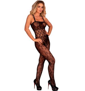 Livco Corsetti Fashion - Bodystocking Junonna Lc Xg049 Noir Taille Unique - Gabychou - Bodystocking