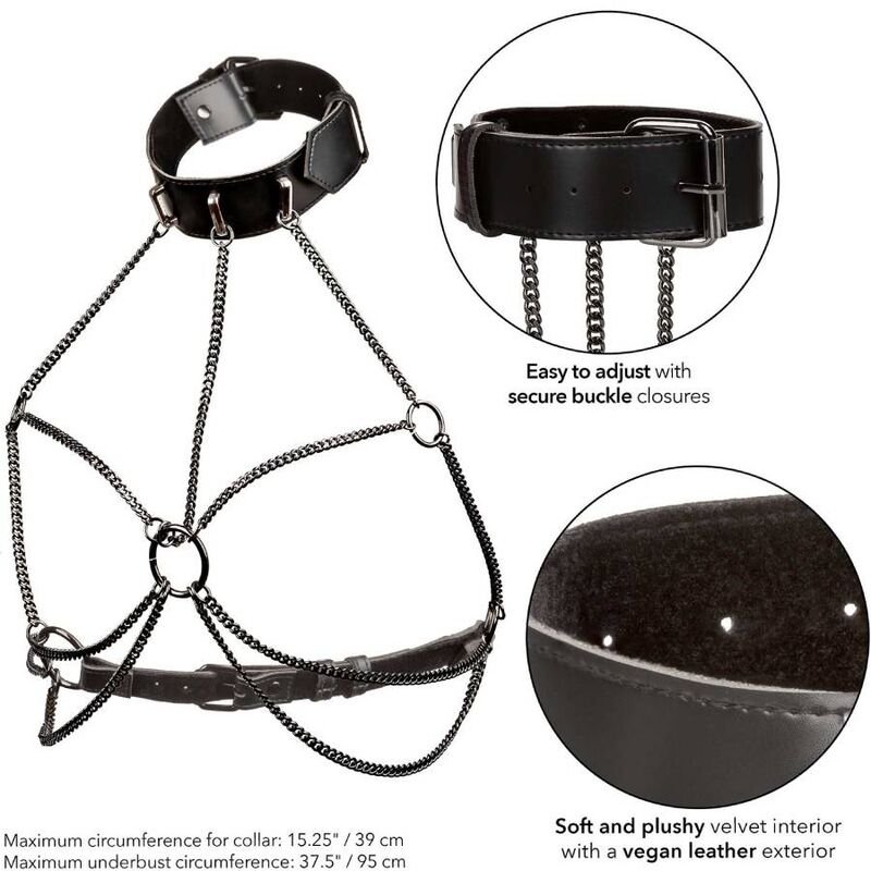 Euphoria - Harnais Collier Multi Chaînes - Gabychou - Articles BDSM