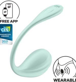 Satisfyer - Stimulateur de Point G Pétale Lisse Vert d'Eau avec Application Gratuite - Gabychou - Jouets pour femmes