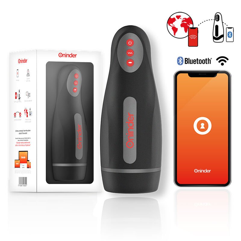 Oninder – Masturbateur Masculin Rechargeable Seoul 10 Vitesses avec Application Gratuite