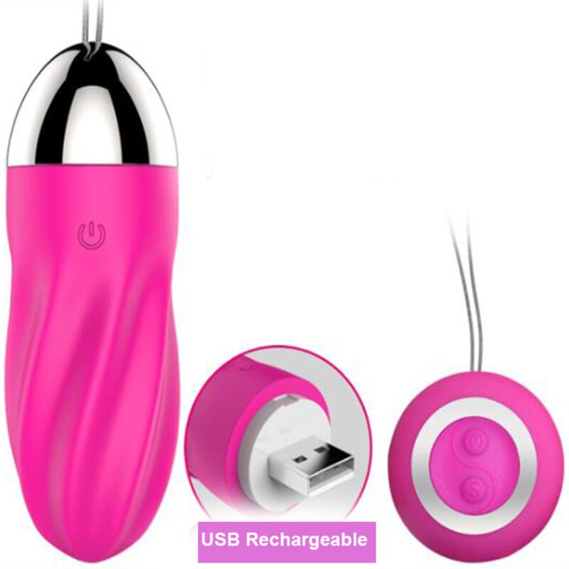 Armony – Oeuf Vibrant Télécommandé Sweety Spiral Rose