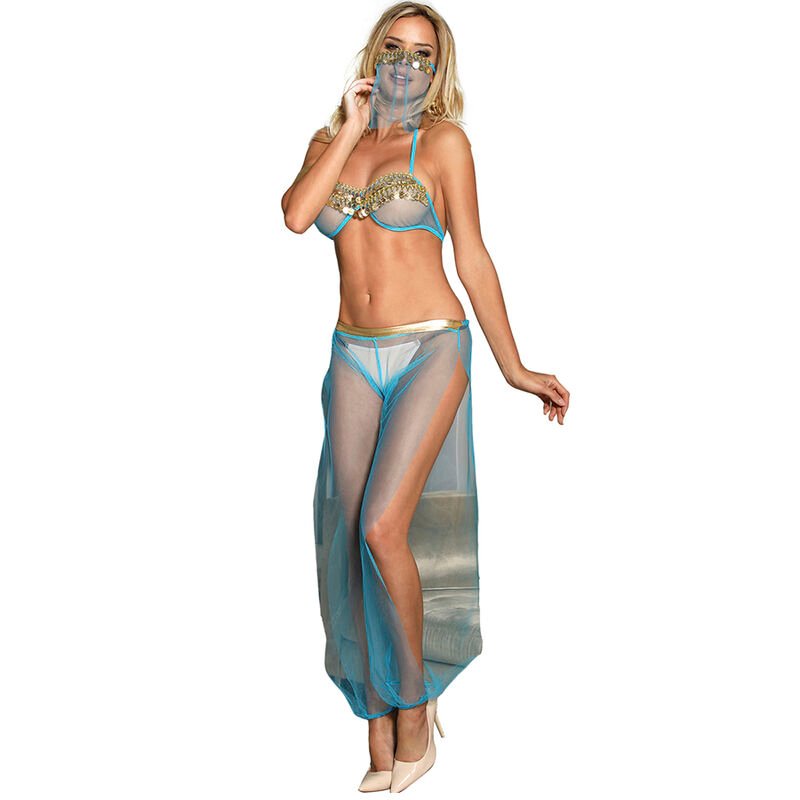 Subblime – Ensemble de Lingerie Style Indien Bleu S/M