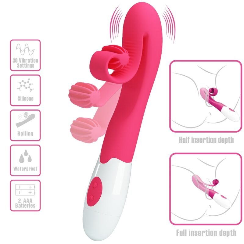 Romance - Vibrateur et Stimulateur Rose 30 Vitesses - Gabychou - Jouets pour femmes