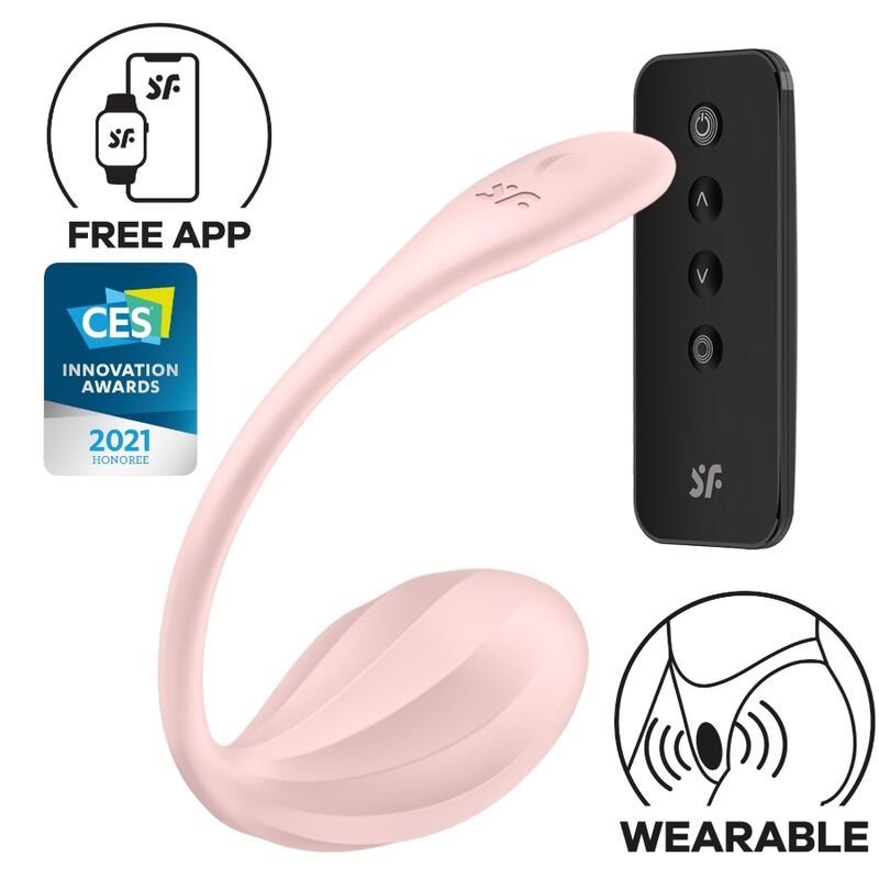 Satisfyer – Stimulateur G Point Ribbed Petal à Distance Rose avec Application Gratuite