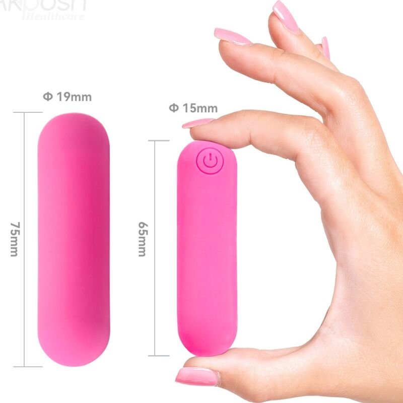 Armony - Vibrateur Bullet Silicone Splash Haha 10 Vibrations 75 X 19 Cm Rose - Gabychou - Balles vibrantes