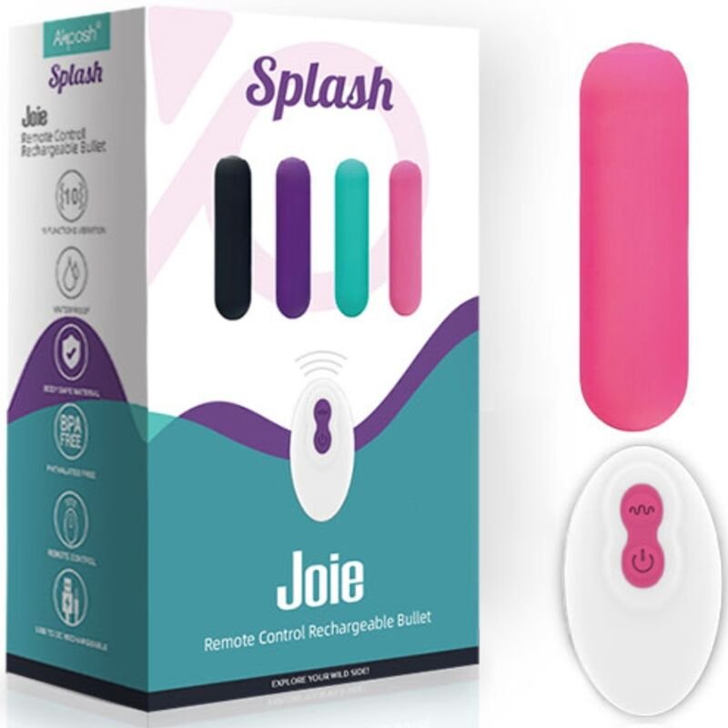 Armony - Vibrateur Bullet Splash Joie avec Télécommande, Silicone, 10 Vibrations, 75 X 19 cm, Rose - Gabychou - Balles vibrantes