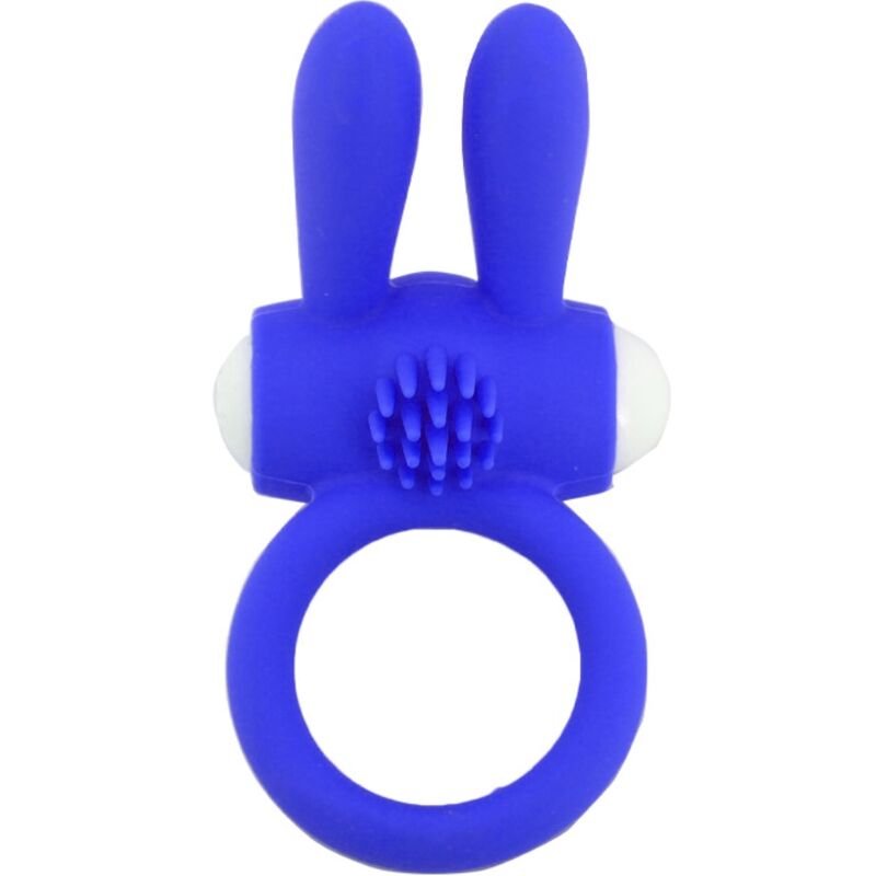 Armony – Anneau Vibrateur Mr Bunny en Silicone Bleu