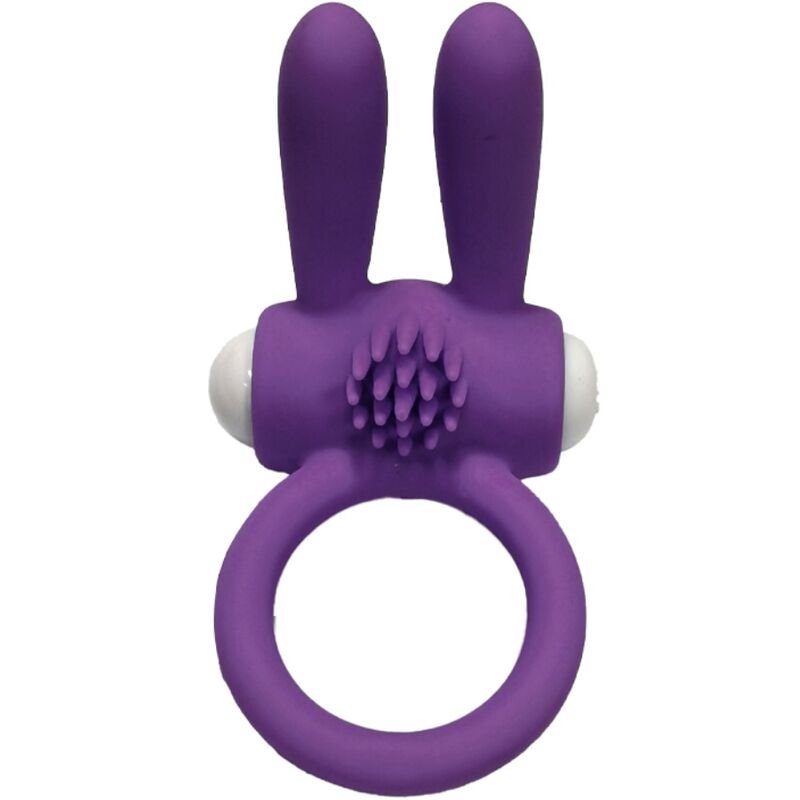 Armony – Anneau Vibrateur Mr Bunny en Silicone Violet