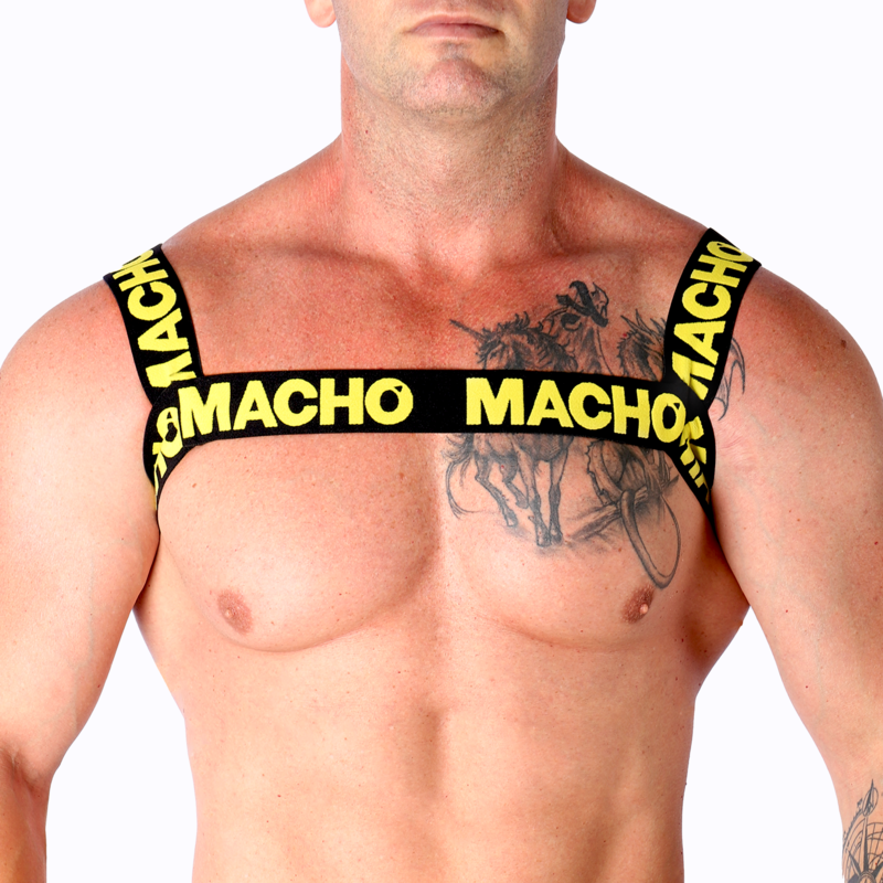 Macho – Harnais Double Jaune