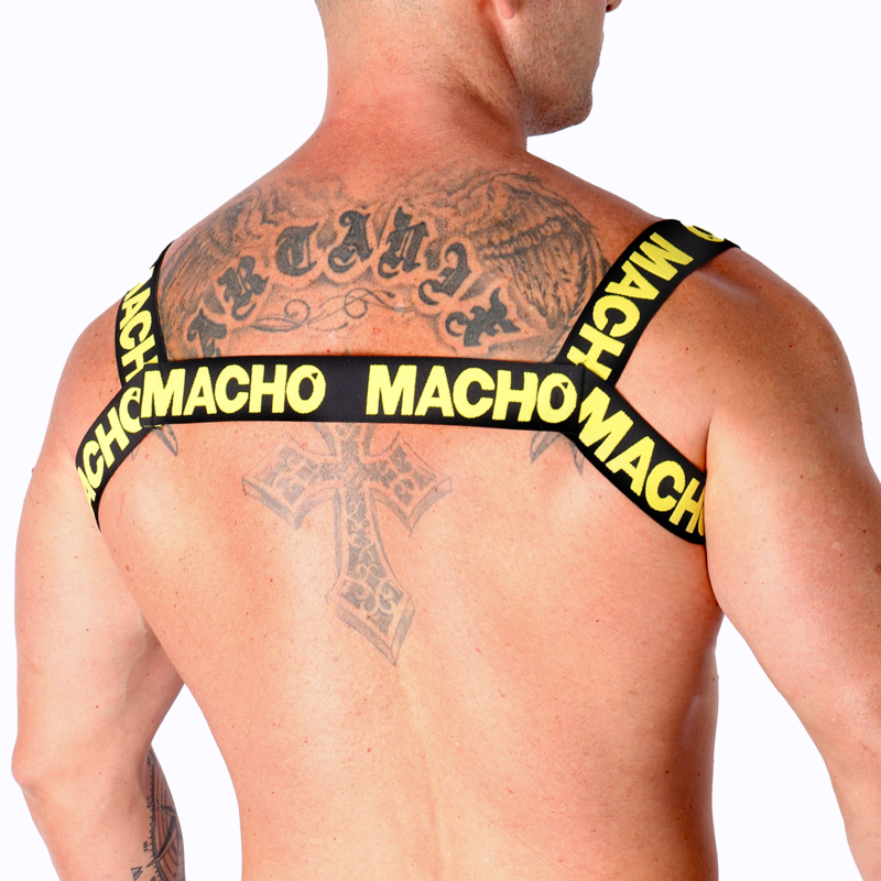 Macho - Harnais Double Jaune - Gabychou - Harnais pour hommes
