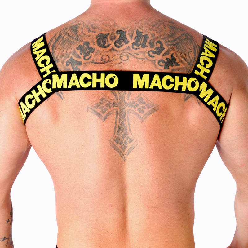 Macho - Harnais Double Jaune - Gabychou - Harnais pour hommes