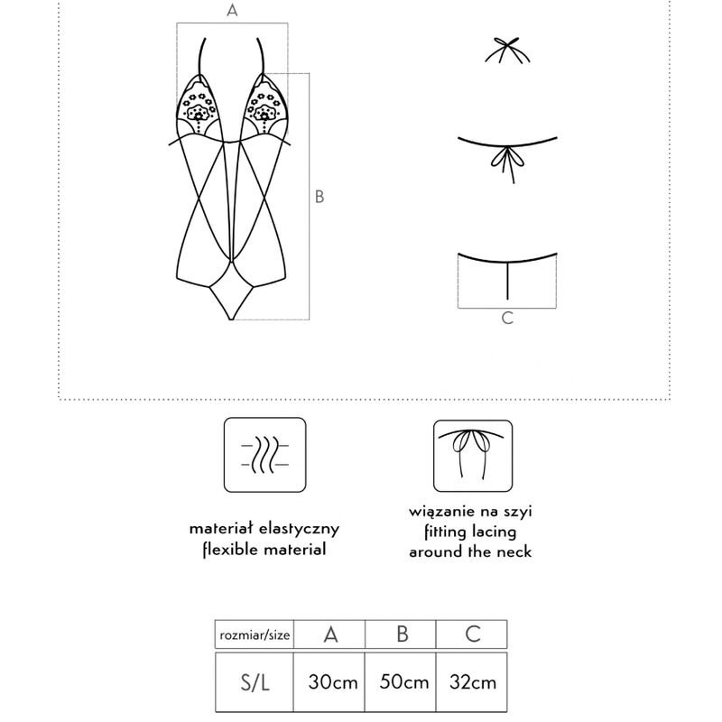 Livco Corsetti Fashion - Body Luisina Lc 20217 Noir Taille Unique - Gabychou - Bodys