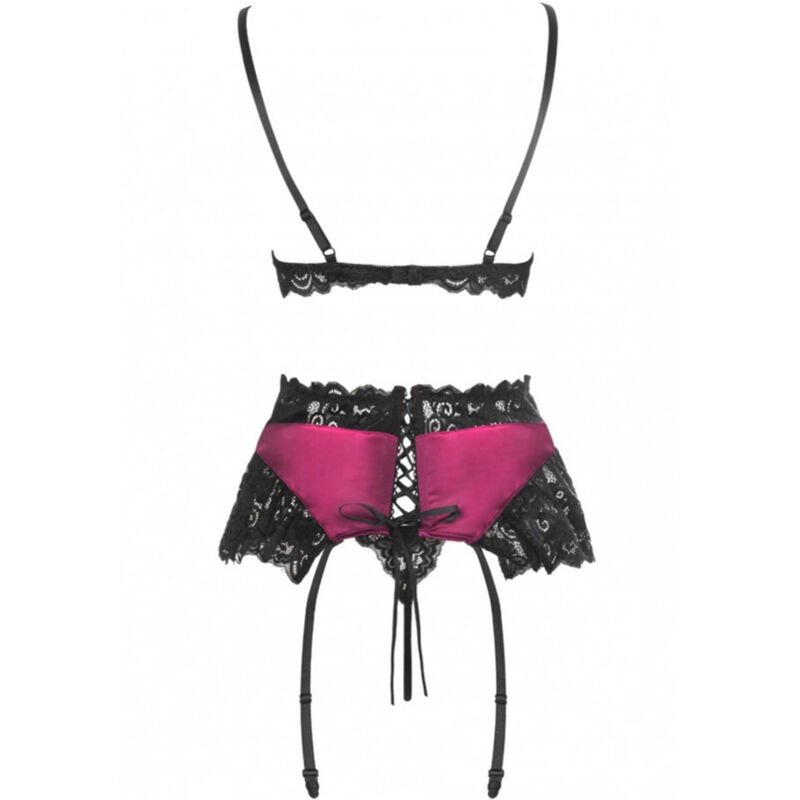Livco Corsetti Fashion - Soutien-gorge, Culotte et Porte-jarretelles Nahir Lc 20214 S/m - Gabychou - Bas jarretière