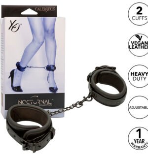 Calexotics - Chevilles Réglables en Cuir Noir Nocturnal - Gabychou - Fétichisme