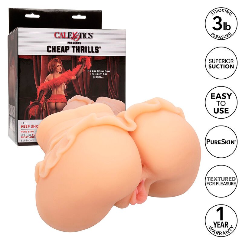 Calexotics – Masturbateur Double Réaliste Peep Show Girl Chair