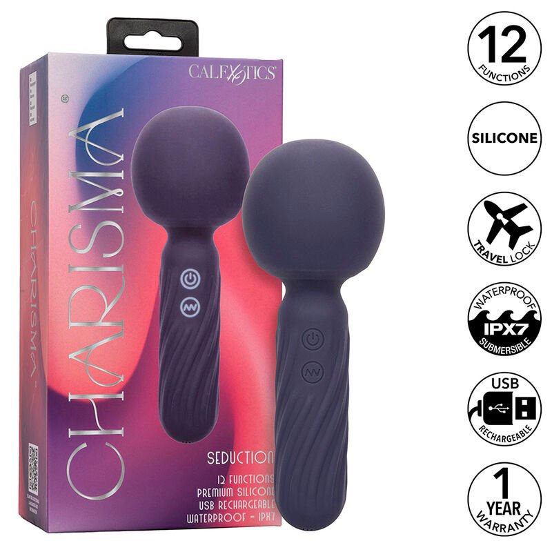 Calexotics – Masseur Charisma Seduction 12 Fonctions 17,75cm X 6,25cm Violet