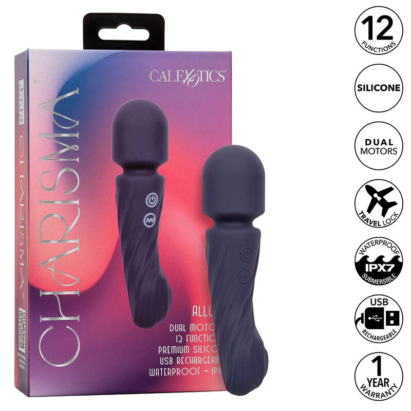 Calexotics – Masseur Charisma Allure Double Moteurs 12 Fonctions 17,25 Cm X 4,5 Cm Violet