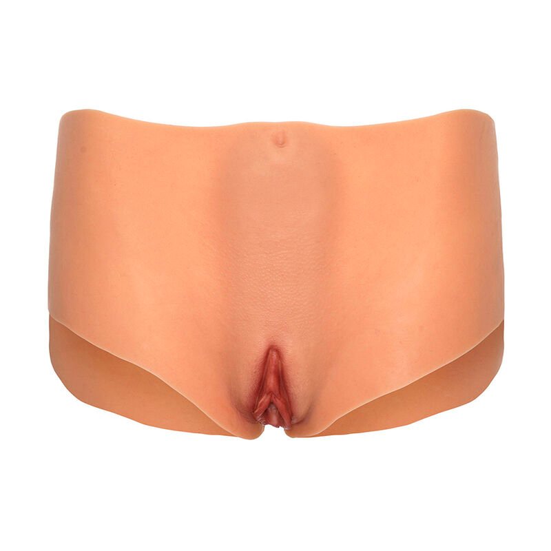 Hidden Desire – Slip Alter Ego avec Vagin Ouvert et Cul, Taille Moyenne, Couleur Chair