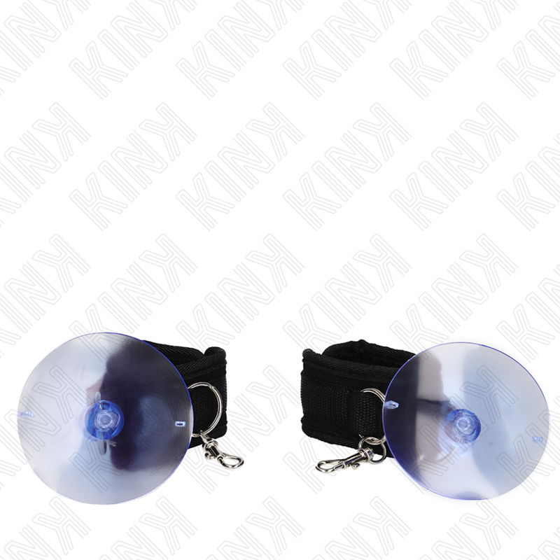 Kink - Appui-Poignets à Ventouse Noir de 29 à 40cm x 5cm - Gabychou - Fétichisme