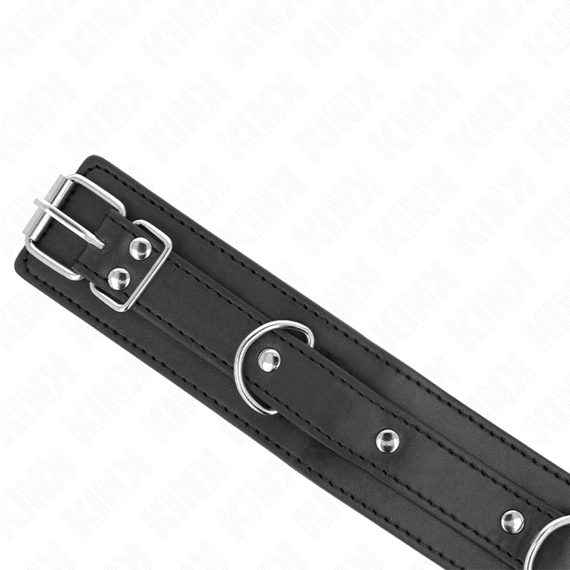 Kink - Collier Réglable 38-49 cm X 5 cm avec Laisse 65 cm et 3 Anneaux Modèle 1 - Gabychou - Colliers