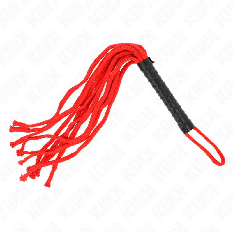 Kink - Fouet Corde Rouge 56 Cm - Gabychou - Articles BDSM