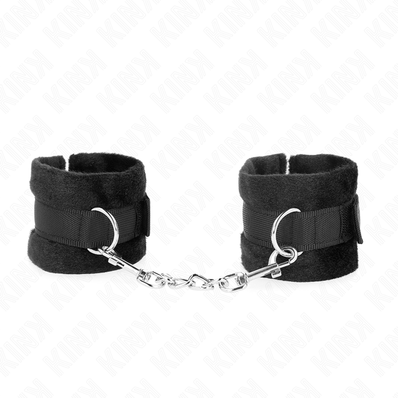 Kink – Manchettes Débutant en Fourrure Noir 30x7cm