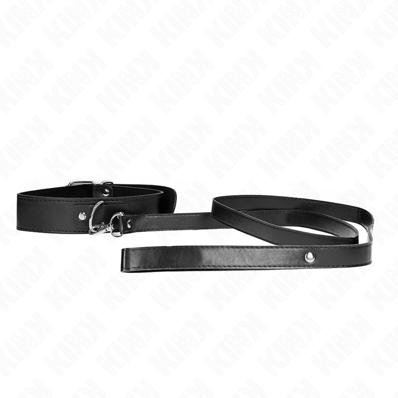 Kink – Collier avec Ceinture Ajustable 116 cm et Bracelet Noir Ajustable 32-50 cm X 8 cm